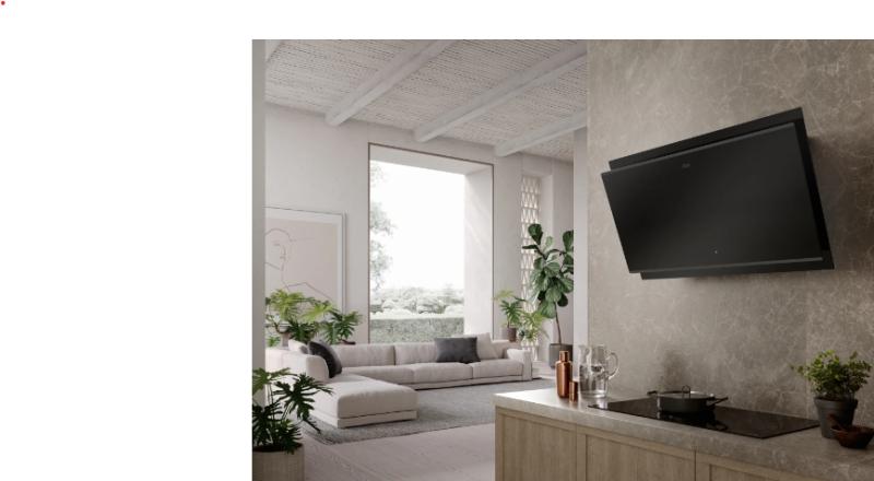 Franke Mythos Air Hub V voľne visiaci čierny digestor 90 cm 330.0679.324