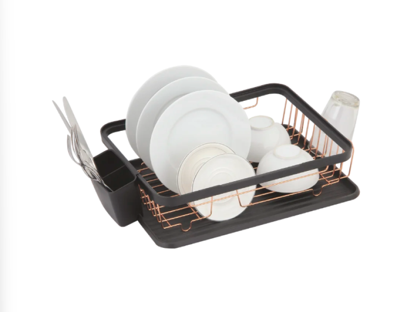 EPKA Dish čierna/ružové zlato odkvapávač riadu oceľ 43,3x10,5x32cm 1208958247