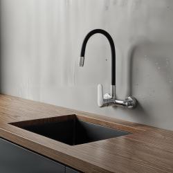 Aquatrimo Chopin nástenná batéria chróm s vysokým flexibilným výtokom 21CP8462CM