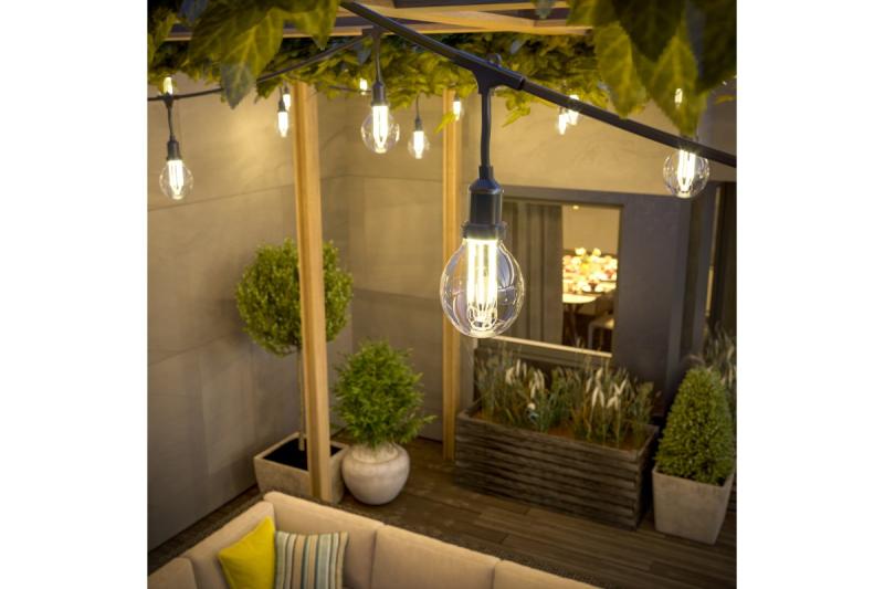 Dekor záhradná reťaz 10m AC220-240V 50-60Hz 10xE27 2x0 75mm 1208958646