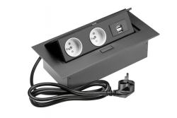 Obdĺžniková zapustená zásuvka 1208958688