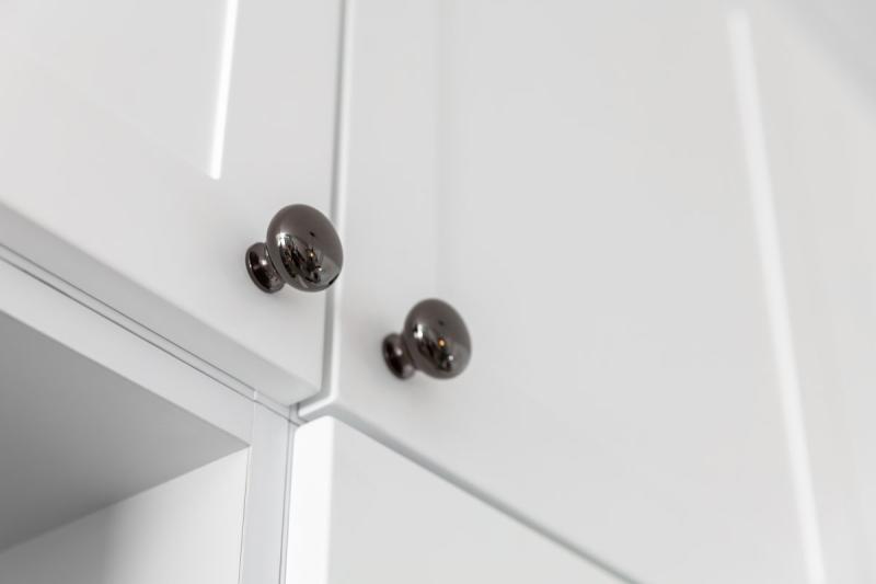 Oceľová gombička BERGAMO čierna chróm 1208959159