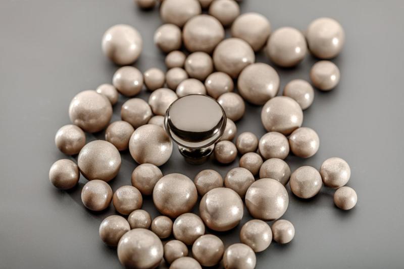 Oceľová gombička BERGAMO čierna chróm 1208959159