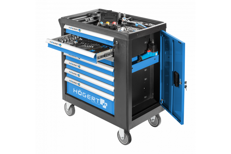 Hoegert náradová skriňa s 7 zásuvkami a bočnými dverami. 1208962009
