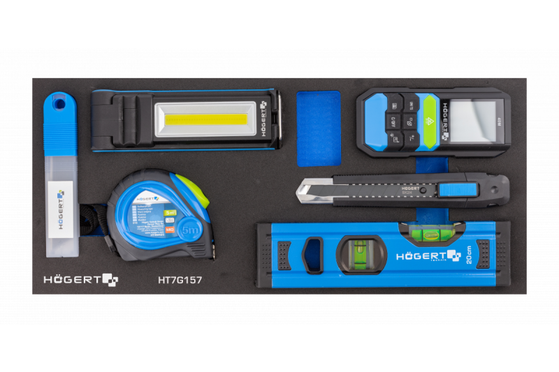 Hoegert 7-zásuvková náradie skriňa s bočnými dverami s príslušenstvom 544 kusov. 1208962010