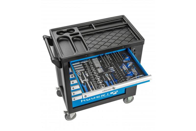 Hoegert 7-zásuvková náradie skriňa s bočnými dverami s príslušenstvom 544 kusov. 1208962010