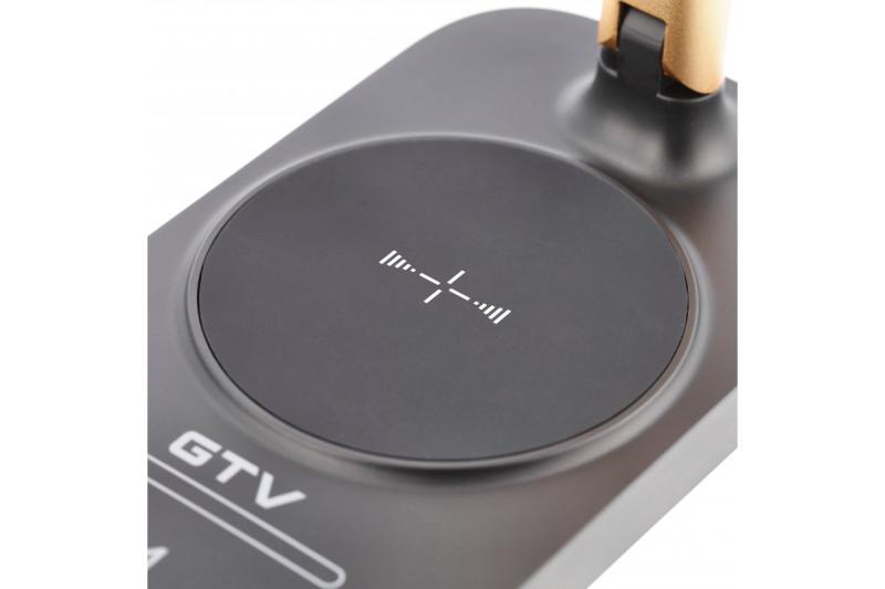 Decoračná stolná lampa Bressi 8W 450lm AC220-240V 3-CCT Bezdrôtové nabíjanie USB PF>0,5 RA>80 Čierna / Zlatá 1208962479