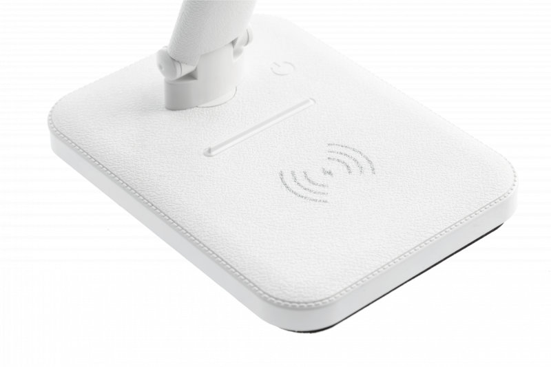 Decor IZUKA LED stolná lampa 6W 400lm AC220-240V 50/60Hz CCT indukčná nabíjačka biela. 1208962496