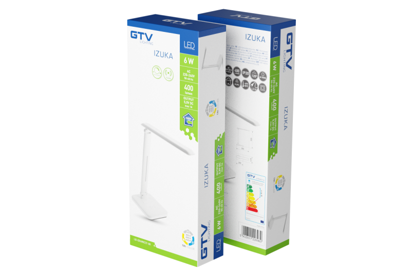 Decor IZUKA LED stolná lampa 6W 400lm AC220-240V 50/60Hz CCT indukčná nabíjačka biela. 1208962496