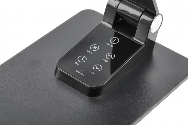 Dekoračná stolná lampa Loneos 12W 700lm AC220-240V 3-CCT 5-stupňové stmievanie RA>80 USB čierna 1208962502