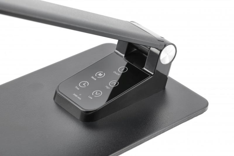 Dekoračná stolná lampa Loneos 12W 700lm AC220-240V 3-CCT 5-stupňové stmievanie RA>80 USB čierna 1208962502