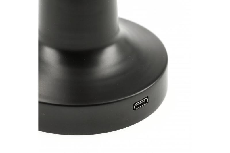 Dekoračná stolná lampa Monum 3W 200lm DC 5V 1A 3000 K 3 stupne. Stmievateľná s batériou 1800 mAh, čierna. 1208962504