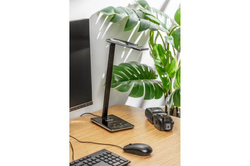 Decoračná stolová lampa Tritton 6W 340lm AC220-240V 4-CCT Bezdrôtové nabíjanie USB PF>0,5 RA>80 čierna 1208962518