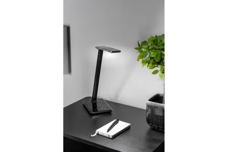 Decoračná stolová lampa Tritton 6W 340lm AC220-240V 4-CCT Bezdrôtové nabíjanie USB PF>0,5 RA>80 čierna 1208962518