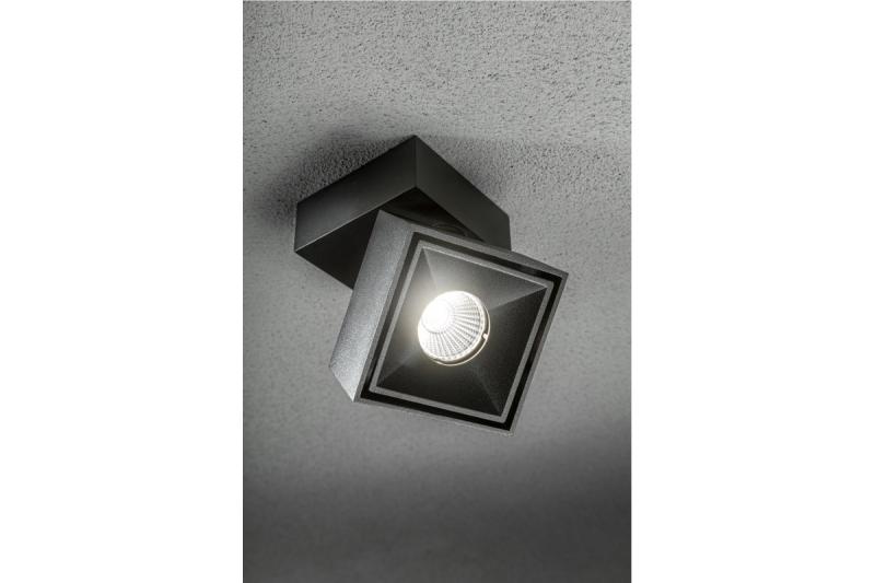 Dekor LED svietidlo BIANCO 8W 680lm AC220-240V 50/60 Hz PF>0,9 Ra≥80 IP20 IK06 36° 4000K štvorcové čierne. 1208962670