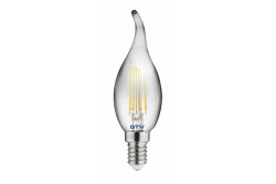 Dekoratívne LED svetlo, FILAMENT, C35L, 27006, E14, 4W, 240lm, AC220-240V/ 50-60Hz, RA>80, 360° 1208962696