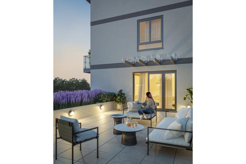 Dekorácia Nástenné svietidlo CANTI LED 12W 1000lm AC220-240V 50/60Hz IP65 4000K 1208962698