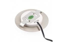 LED dekoratívne schodiskové svietidlo ESCADA OB DC12V, okrúhly matný sklenený kryt, 0,8W, 70lm, 4000K, nerezová oceľ, kábel 150cm.