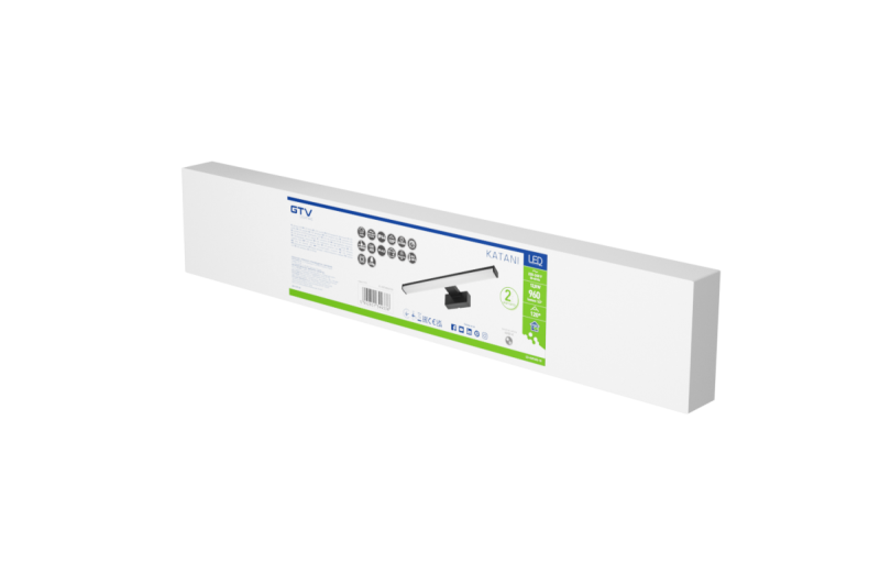 Decor Led svietidlo Catania 600mm 12W AC220-240V 50/60Hz 4000K IP44 RA >80 960lm Čierna 1208962887