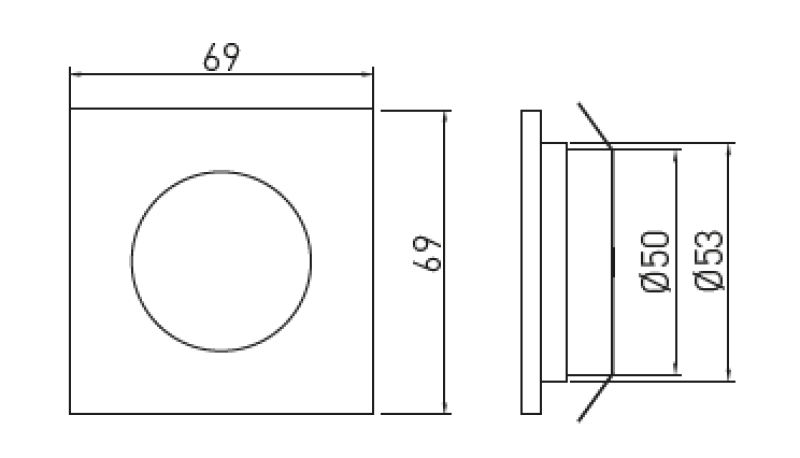 Decor Marbella Súprava kuchynského osvetlenia s 3 štvorcovými vstavanými reflektormi, osvetlenie teplá biela 1208962909