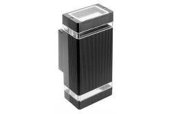 Decoračná nástenná svietidlo s dvomi smermi NESSA GU10 MAX.2x50W IP54 AC220-240V 50/60Hz čierna. 1208963007