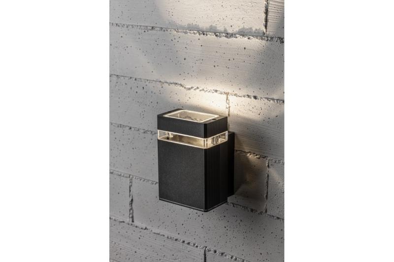 Sviečka na stenu jedným smerom NESSA GU10 MAX. 50W IP54 AC220-240V 50/60Hz čierna. 1208963009