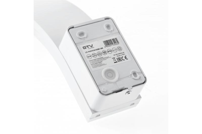 Dekor PARIS LED-lampa 10W 900lm IP54 AC220-240V 50/60Hz 140° 4000K biela. 1208963097