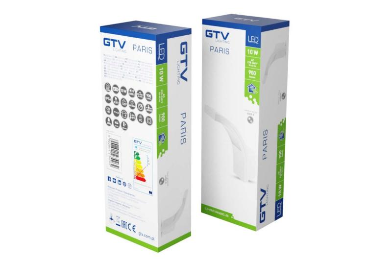 Dekor PARIS LED-lampa 10W 900lm IP54 AC220-240V 50/60Hz 140° 4000K biela. 1208963097