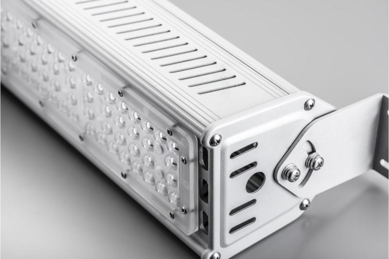 TEKSAS LED Lampa Highbay, 100W, 12000lm, AC100-240V, 50/60Hz, IP 65, uhol svetla 60o, 4000K, sivá 1208963207