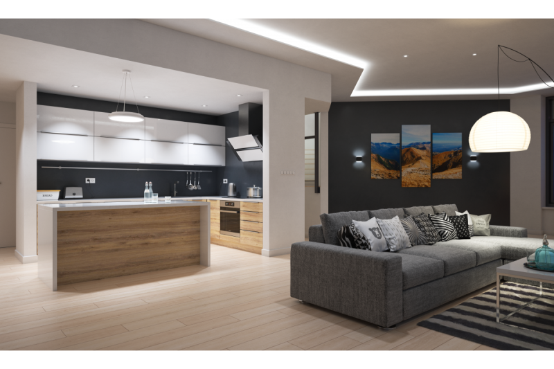 Dekoračné nástenné svietidlo obojsmerné LED VALLA 8W 640lm AC220-240V 50/60Hz IP54 4000K 1208963228