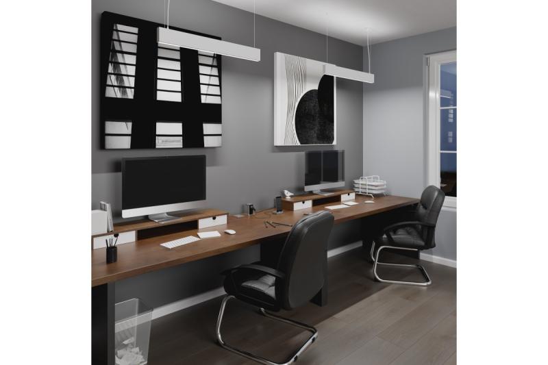 LED závesné svietidlo VILANA 42W (30W+12W) 4000K RA>80 220-240VAC 48/120° UGR<19 120cm biela. 1208963236