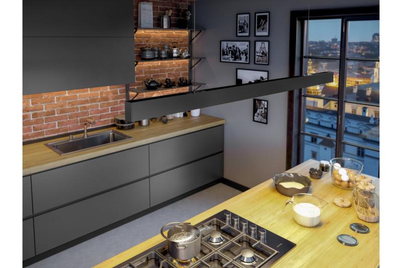 LED dekoratívne závesné svietidlo VILANA 42W (30W+12W) 4000K RA>80 220-240VAC 48/120° UGR<19 120cm čierna. 1208963237