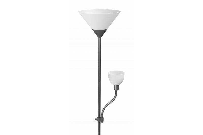 Dekoračná podlahová lampa BENFICA 2 max 60W - E27 max 40W - E14 AC220-240V 50/60Hz sivá. 1208963347