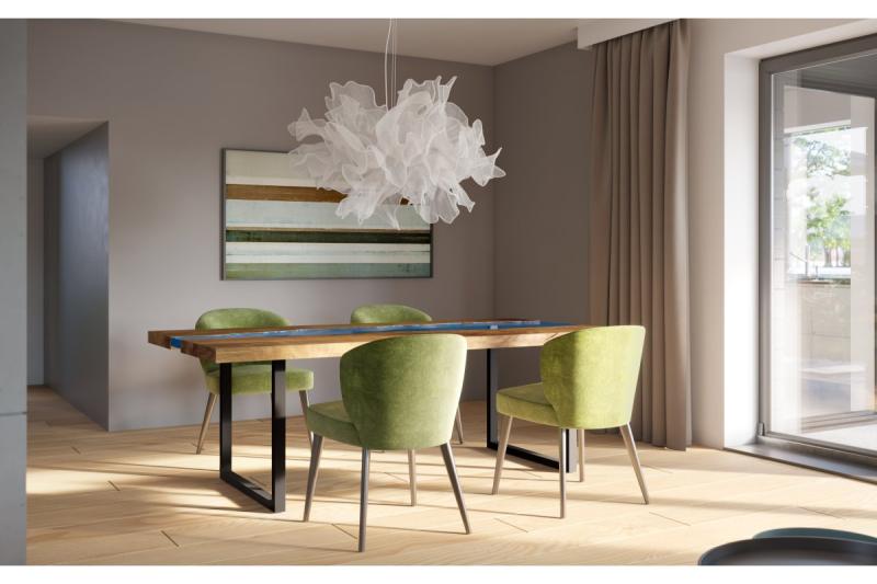 Rám nohy GTV INDUSTRIA, trapezoid, H=710 mm, W=820 mm, profil 80 x 40, oceľ, čierna 1208963602