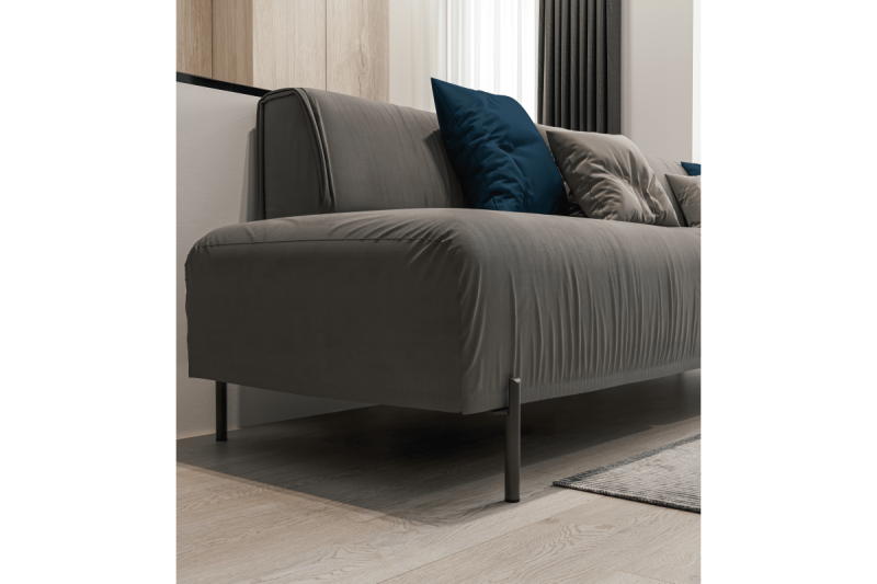 RONDA noha, výška 150 mm, matná čierna 1208963626