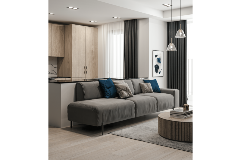 RONDA noga, výška 180 mm, matná čierna 1208963628