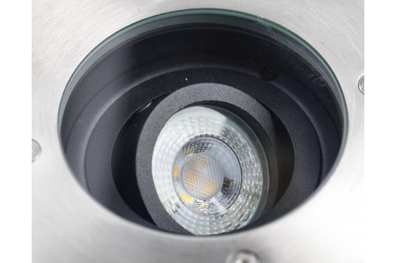 Dekorácia Zaplavené svietidlo BETA-K s nastavením uhla max. 50 W GU10 IP67 AC220-240V 50/60Hz nerez. 1208963697