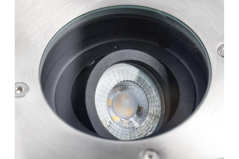 Dekor INRUN SVETLO BETA-O s nastaviteľným uhlom max. 50 W GU10 IP67 AC220-240V 50/60Hz inox. 1208963698