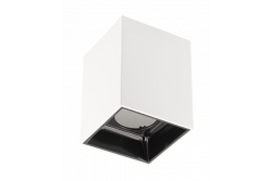 Dekor Stropné svietidlo ARIES PC 77x100mm IP20 max 20W štvorcové biele/čierne. 1208963814