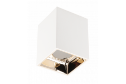 Dekoračné stropné svietidlo ARIES PC 77x100mm IP20 max 20W štvorec biela/zlatá. 1208963815