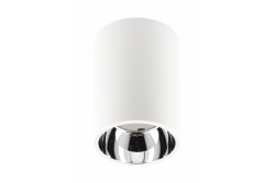 Dekor Stropné svietidlo ARIES PC 73x105mm IP20 max 20W okrúhle biele/chróm. 1208963821