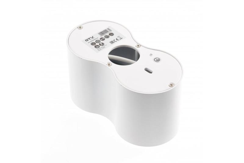 Dekor Stropné svietidlo AVEIRO DUO hliník 160x80x85mm IP20 max 20W*2 okrúhle biele. 1208963827