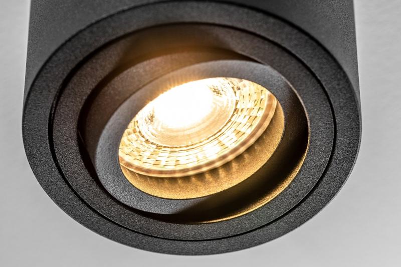 Dekor stropné svietidlo AVEIRO hliník 80x85mm IP20 max 20W okrúhle čierne. 1208963830