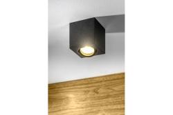 Dekoračné stropné svietidlo AVEIRO BIS hliník 80x80x90mm IP20 max 20W štvorcové čierne. 1208963836