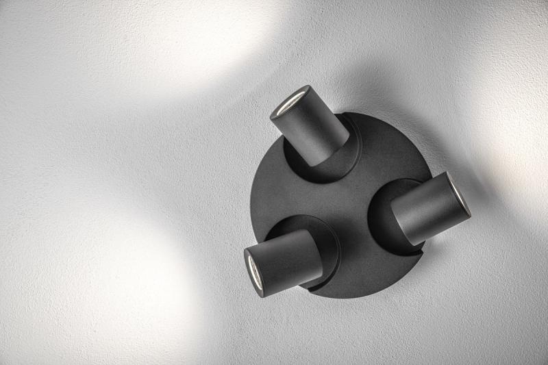 Dekoratívne stropné svietidlo BLINK AC220-240V 50/60 Hz GU10 max. 20W*3 IP 20 trojité čierne 1208963844