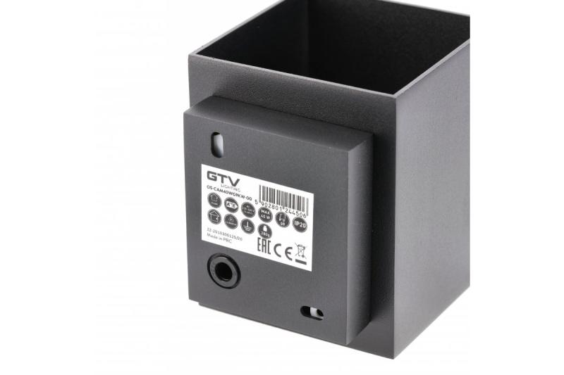 Dekoratívne nástenné svietidlo CAMPIONE hliník G9 IP20 max. 40W IP20 štvorcové čierne. 1208963849