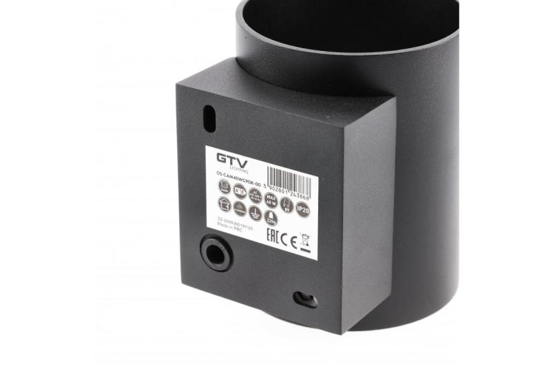 Dekoratívne nástenné svietidlo CAMPIONE hliník G9 IP20 max. 40W IP20 okrúhle čierne. 1208963851