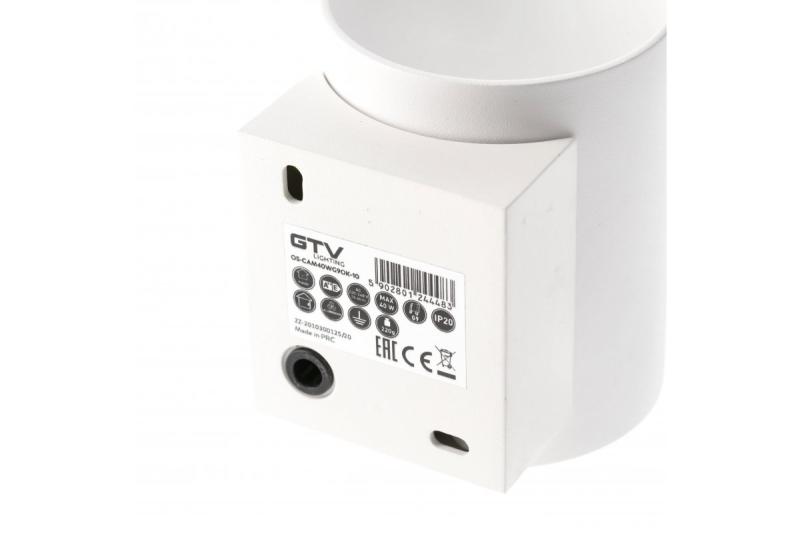 Dekoratívne nástenné svietidlo CAMPIONE hliník G9 IP20 max. 40W IP20 okrúhle biele. 1208963852