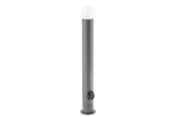 Decor CORTA-P 80 záhradná lampa E27 MAX.25W IP44 AC220-240V 50-60Hz zásuvka max. 3000W stĺpik grafit. 1208963864
