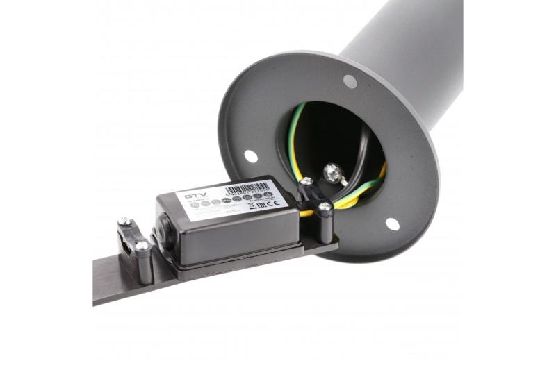 Dekor KERTA-P 50 záhradná lampa E27 MAX.12W IP44 AC220-240V 50-60Hz stĺpik grafit 1208963907